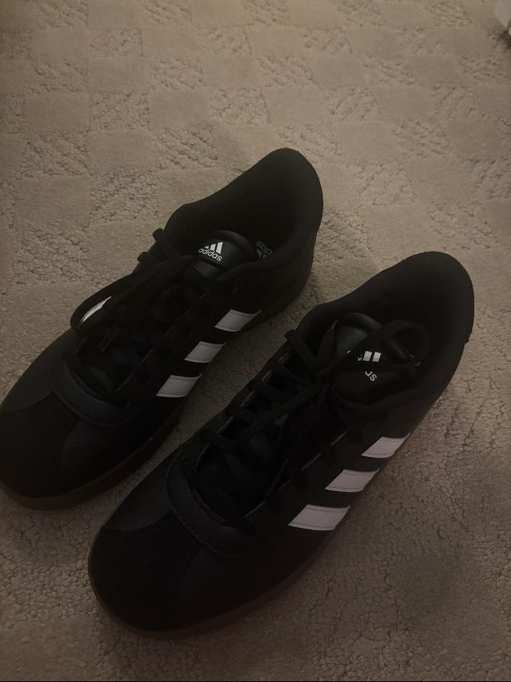Brand new Women’s adidas Black Sneakers with White Stripes - Picture 3 of 3